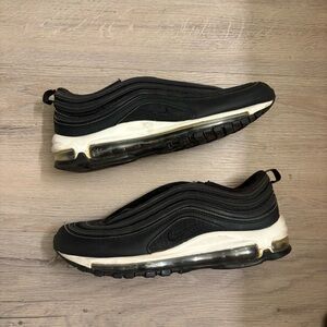 Nike Men's Black and White Air Max 97 Slip-On Sneakers